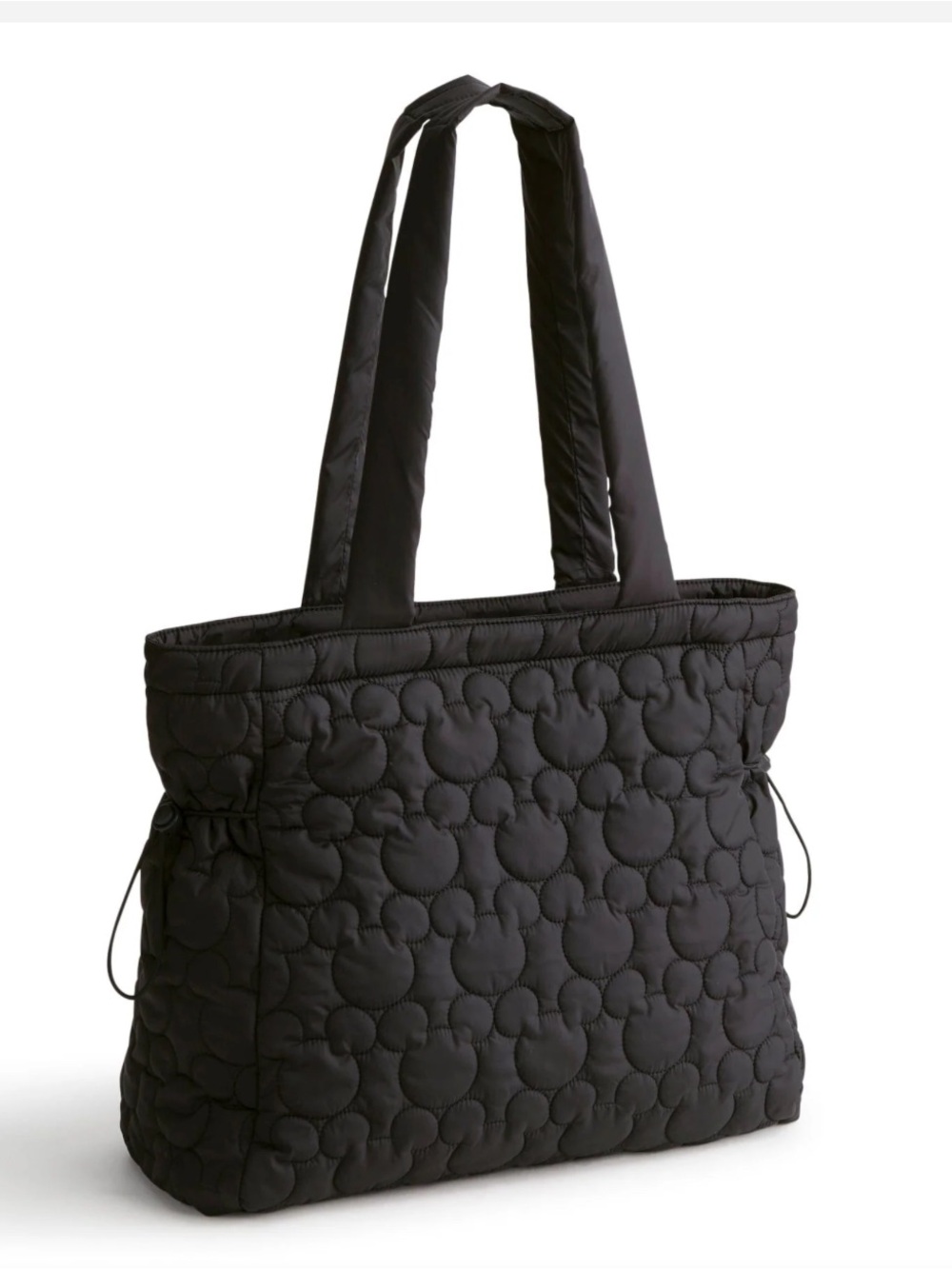 Disney Vera Bradley Black Quilted Tote with Mickey Pattern